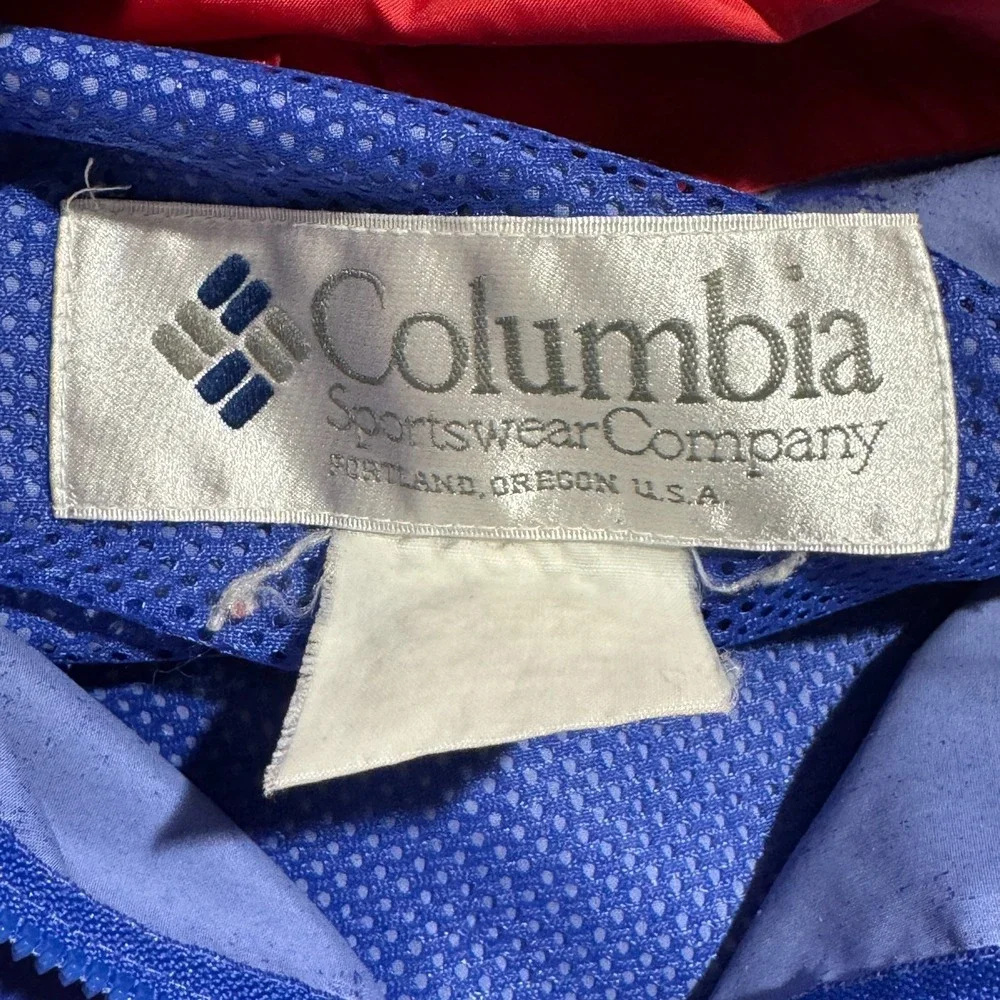 Vintage Columbia Jacket Windbreaker Men's Large Portland‎ Oregon Edition